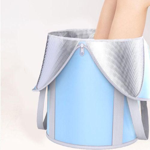 Foldable Foot Bath Footbath Multifunctional  Blue