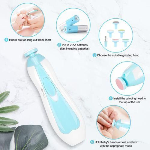 Electric nail repair for babies, multicare tools, nail care for newborns