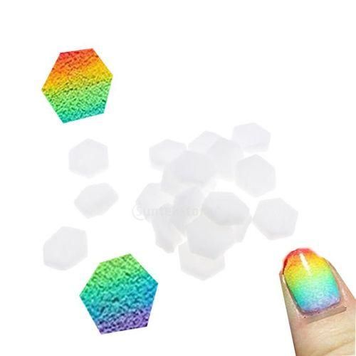 80 Pieces Nails Stamping Sponges Kit Ombre Nail Ar