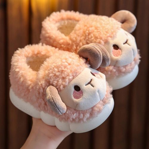 Cartoon Padded Baby Slippers Cartoon Toddler Infant Warm Winter House Shoes Suitable for Bedroom Living Room NO5146