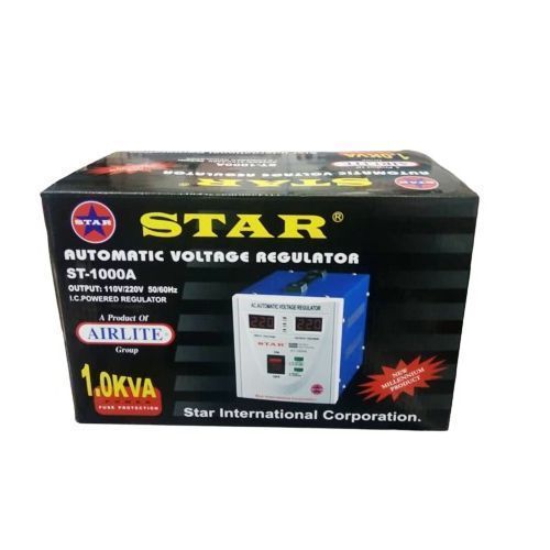 Airstar Regulator For Guarding TVs Fridges From High Voltages-Blue