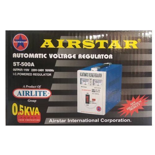 Airstar Regulator For Guarding TVs Fridges From High Voltages-Blue