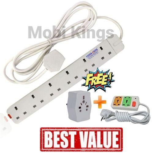 Other  6 Way Power Extension 3M Cable + Free 2 Gifts