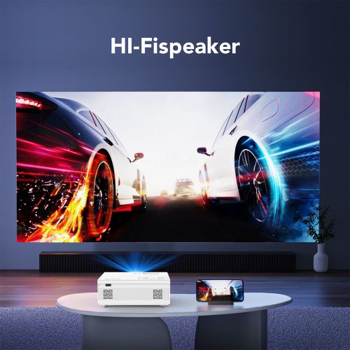 Tikin Mini Projector, WiFi Projector With Projectors 1080P Full HD