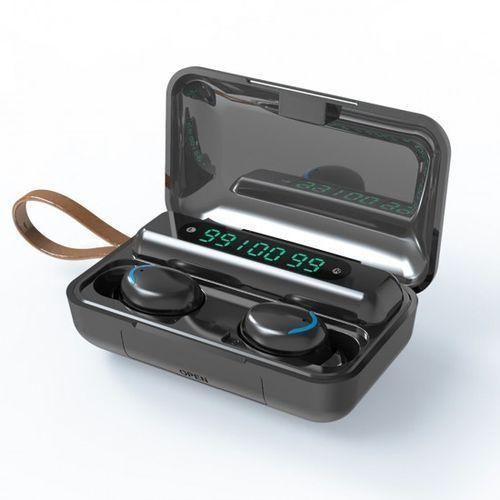 TWS Bluetooth 5.1 Earphone Earbuds 2000mAh Power - Black