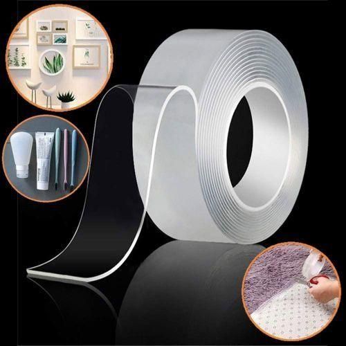 Transparent Double Sided Nano Tape Reuse Home Tapes Adhesives