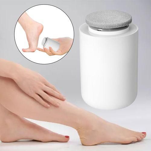 Powerful Electronic Foot File Callus Remover For Dry Skin Women White