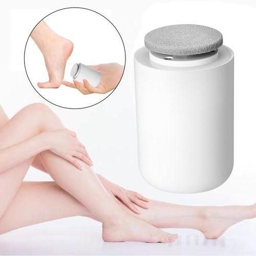 Powerful Electronic Foot File Callus Remover For Dry Skin Women White