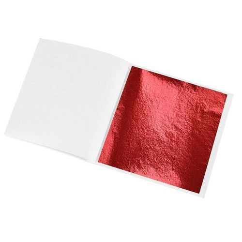 100 Sheets Imitation Foil Paper Leaf Gilding Diy Epoxy Resin Art Craft Paper Birthday Wedding Cake Dessert Decoration