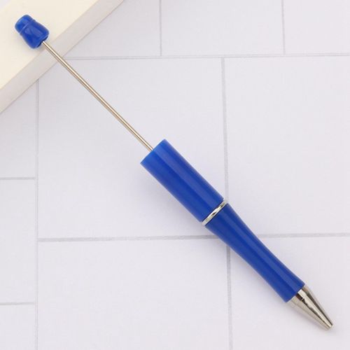 10 Pieces Beadable Pen DIY Party Favor Black Ink Pens Blue