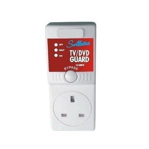 Sollatek  TV Guard and Fridge Guard Plus Free 4-way Extension - White