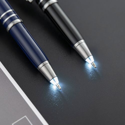 XCMANBF 1PC Ballpoint Pen With Light Flashlight & Screen Touch Blue