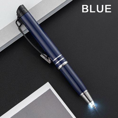XCMANBF 1PC Ballpoint Pen With Light Flashlight & Screen Touch Blue