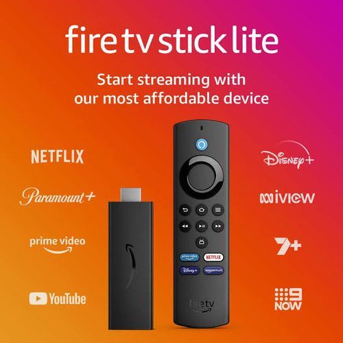 Amazon Fire TV Stick Lite with Alexa Voice Remote Lite (no TV controls) HD streaming device - Black