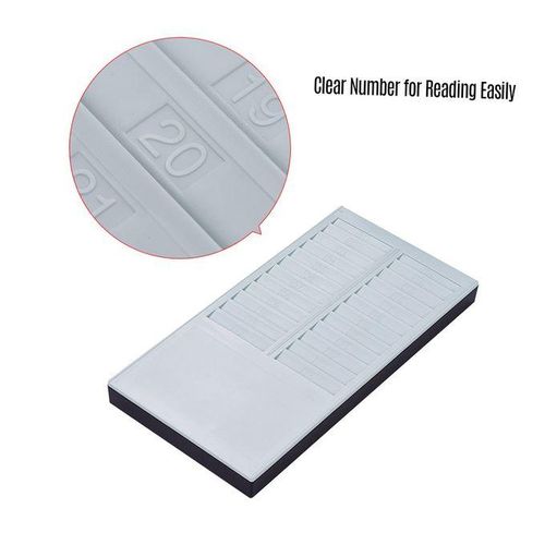 Bisofice Time Card Rack Wall Mount Holder 24 Pocket Slot