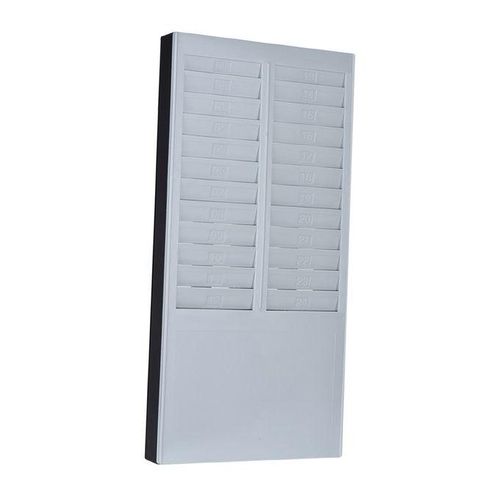 Bisofice Time Card Rack Wall Mount Holder 24 Pocket Slot