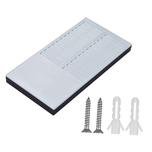 Bisofice Time Card Rack Wall Mount Holder 24 Pocket Slot
