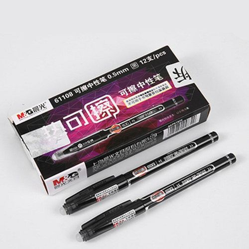 1 M&G 0.5mm erasable Romove By Friction Gel ink ballpoint pen black blue1 M&G 0.5mm erasable Romove By Friction Gel ink ballpoint pen black blue - Blue