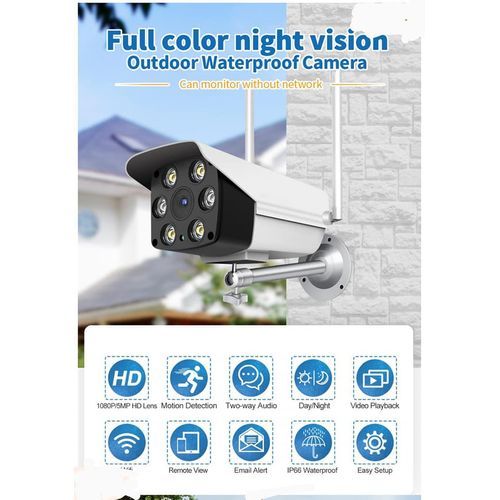 1080P WIFI Wireless IP Camera Home Waterproof Outdoor  Surveillance Security CCTV Camera Video Recorder