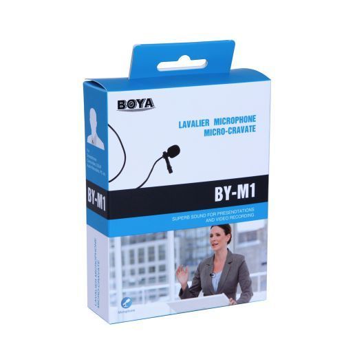 Boya By-M1 Omnidirectional Lavalier Microphone -Black