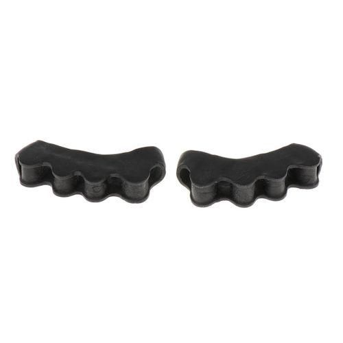 2x 4 Holes Silicone Toe Separators Rubber Spacers Nail NO5114
