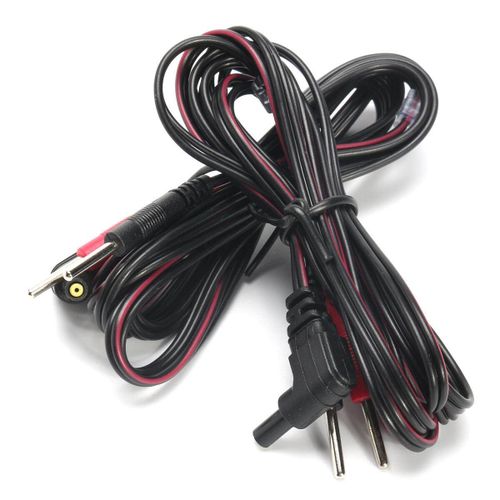 2Pcs Standard Electrode Lead Wires Standard Pin Connection for Tens Machines