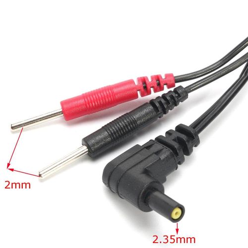 2Pcs Standard Electrode Lead Wires Standard Pin Connection for Tens Machines