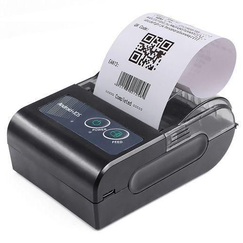 58HB6 Portable Bluetooth Thermal Printer Label Takeaway Receipthine, Supports MultiLanguage  SymbolPicture PrintingUS Plug English