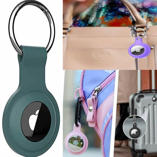 Airtags Belkin Airtag Case With Key Ring Secure Holder Protective Cover For Dogs Keys Backpacks Apple Airtags Tracker Keychain