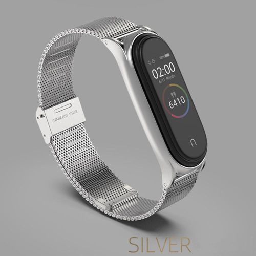 Stainless Steel Metal Replacement Strap Durable Smart Watch Strap for Xiaomi Band 3/4/5/6 NO5147