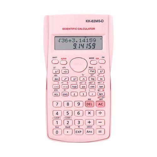 Student Calculator 2-Line LCD Screen Multiple Models-Pink NO5114