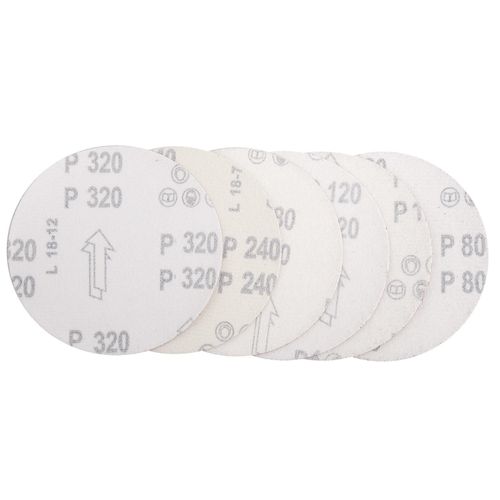 30pcs/set 5inch 125mm Round sandpaper Disk Sand Sheets Grit 80/100/120/180/240/320 Hook and Loop Sanding Disc for Sander Grits