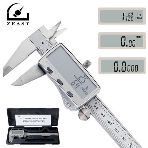 Digital Caliper 0-150mm Metric/Inch/Fraction Electronic Vernier Calipers Stainless Steel Micrometer Measuring tools