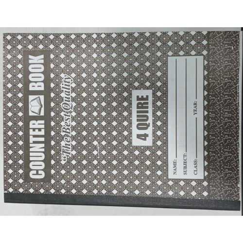 6 pieces A4 Counter Books 4quire silver paper type