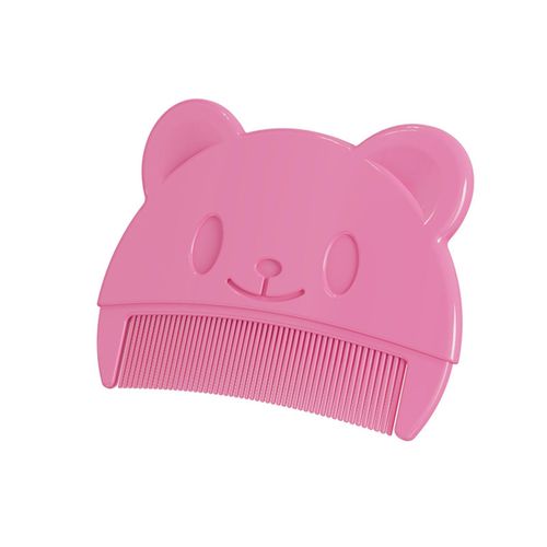 Neonatal Removal of Fetal Ringworm Comb Fine Comb Teeth Fit Head Shape Comb for Newborn Infant Toddler,Pink NO5114