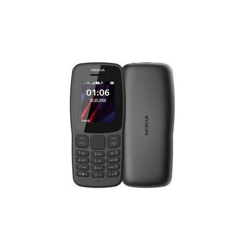Nokia  105 DS 1.8'' Dual Sim, FM Radio, Torch Light, 800MAH African Edition - Charcoal
