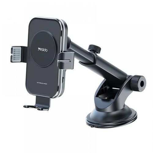 Yesido C188 15W Fast Wireless Charging Dashboard Phone Holder Black