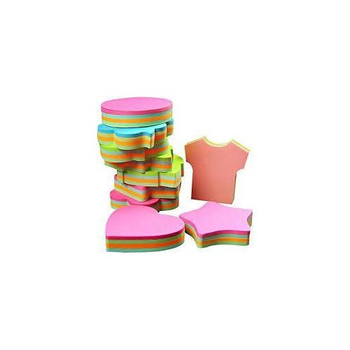 5 Packs Of  Brightly Multicoloured Sticky Notes *100 Sheets In Each  Pack * _ Multicolour