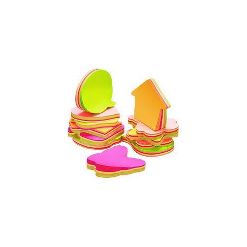5 Packs Of  Brightly Multicoloured Sticky Notes *100 Sheets In Each  Pack * _ Multicolour