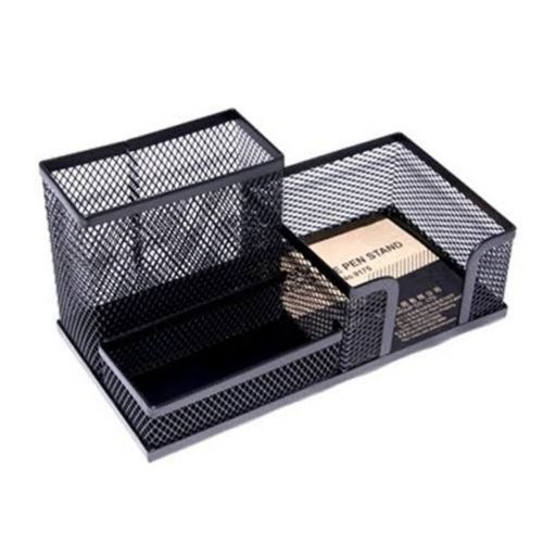 Genuine Metallic Office Desk Organiser -Black