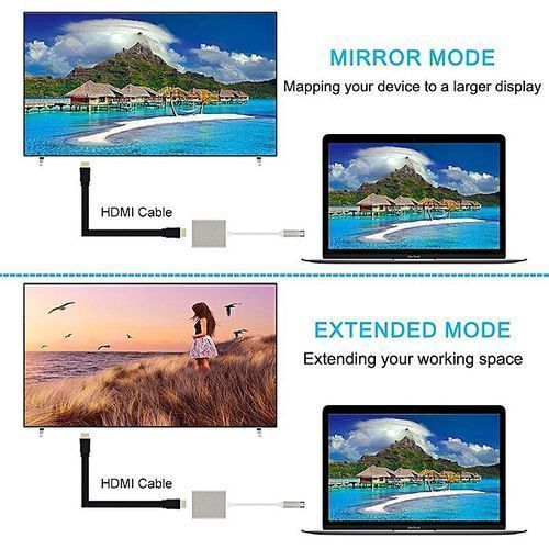 USB C To HDMI Type C To HDMI Adapter-Silver