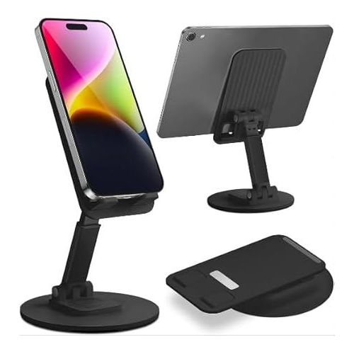 Universal Fit Folding Rotatable Lifting Desktop Holder for Mobile Phones