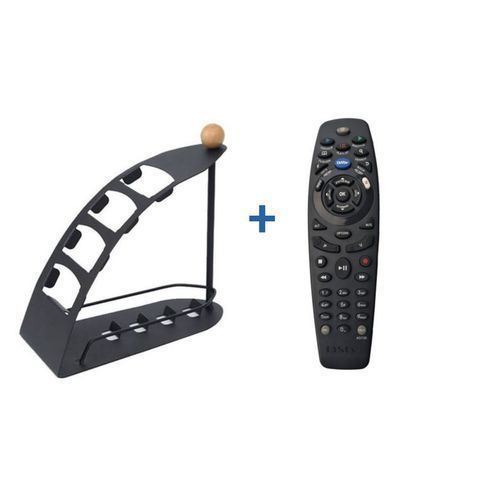 Dstv Explora Remote + Remote Control Metallic Storage Organizer  - Black