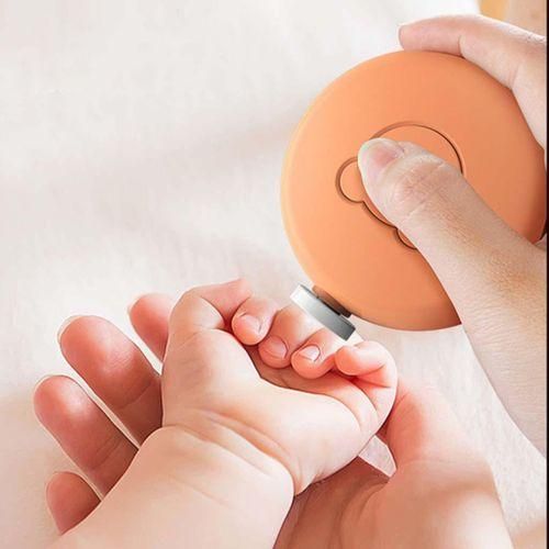 Baby Electric Nail File  Set For Newborn Kids 6 Orange