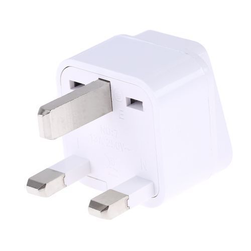 Portable Universal Socket To UK Plug Power Adapter- White