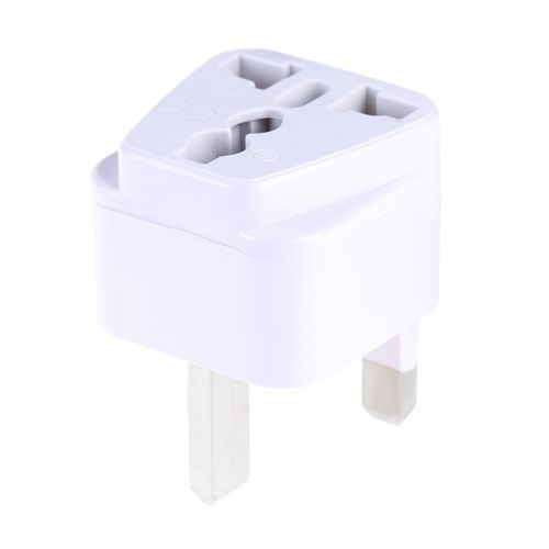 Portable Universal Socket To UK Plug Power Adapter- White