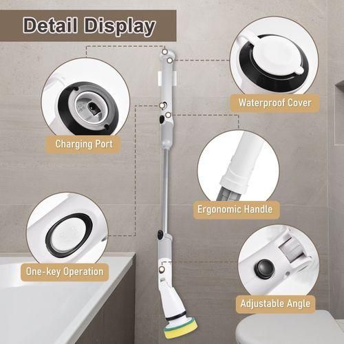 Electric Spin Scrubber Cordless Handheld Cleaning Brush