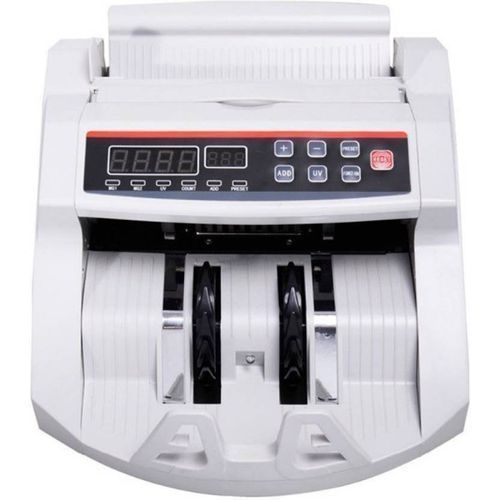 New 2022 Money Cash Counting Bill Counter Bank Counterfeit Detector UV & Mg Machine-Black/white