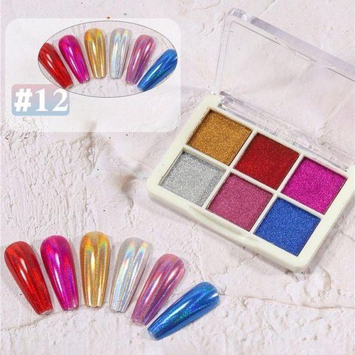 Nail  Pigment Holographic Nail Glitter Iridescent Nail For 012