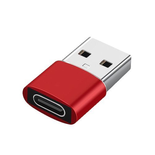 USB Type C OTG Adapter USB USB-C Male To Micro USB Type-c Female Converter For Macbook For Samsung Xiaomi iPhone 12 11 Connector Red